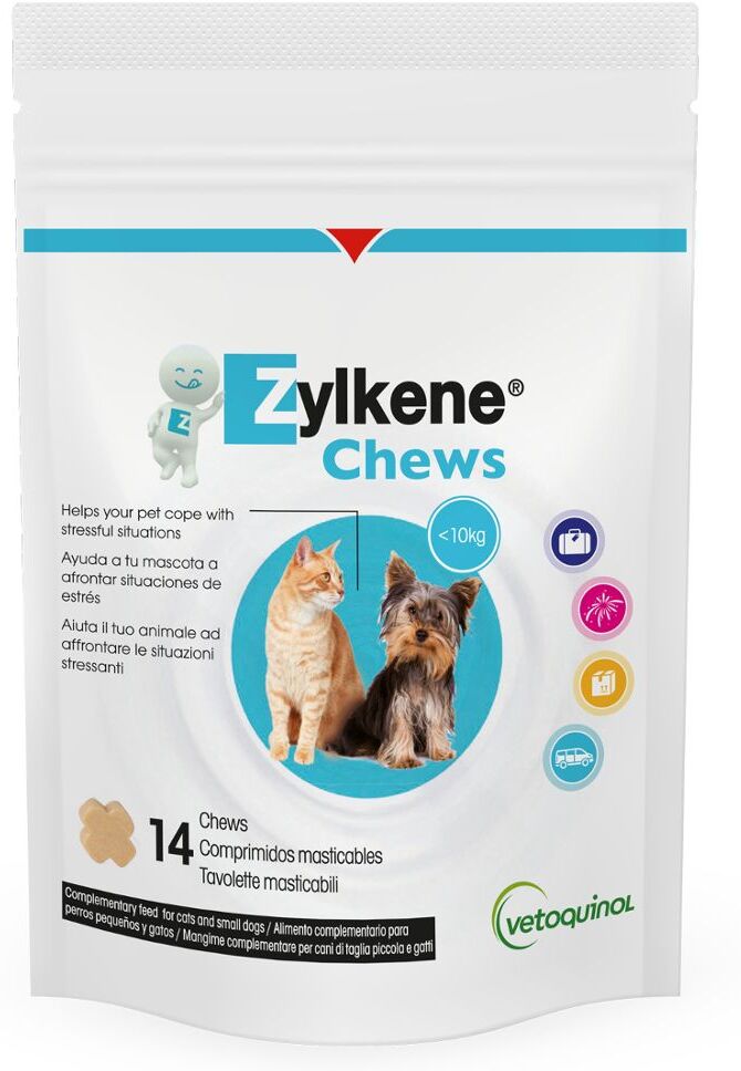 Vetoquinol Zylkene Chews 75 mg pour chat et petit chien < 10 kg - 2...