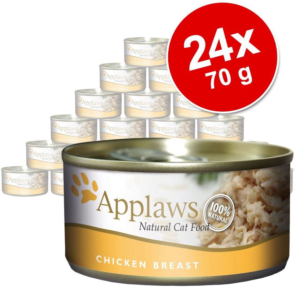 Applaws Lot Applaws 24 x 70 g pour chat - filet de poulet