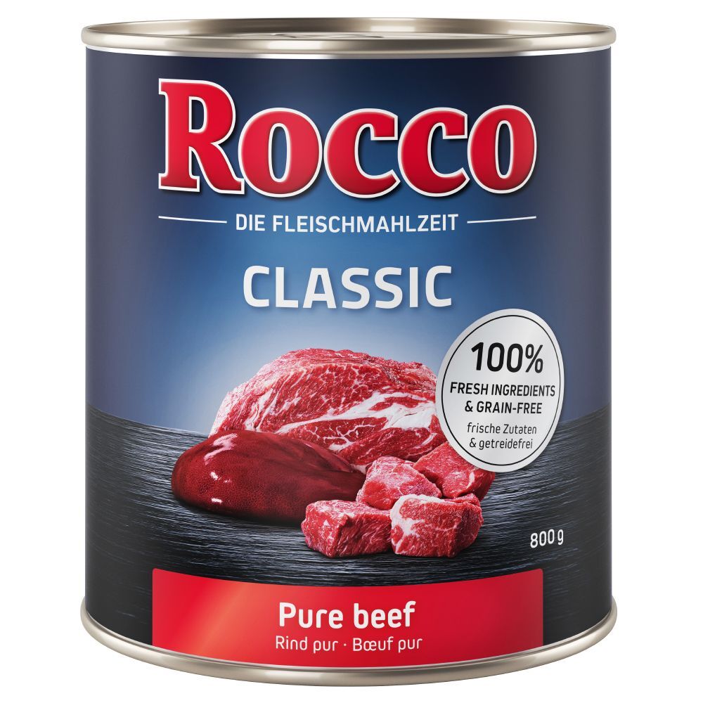 Rocco 6x800g mixte Rocco Junior, 3 variétés - Pâtée pour chien