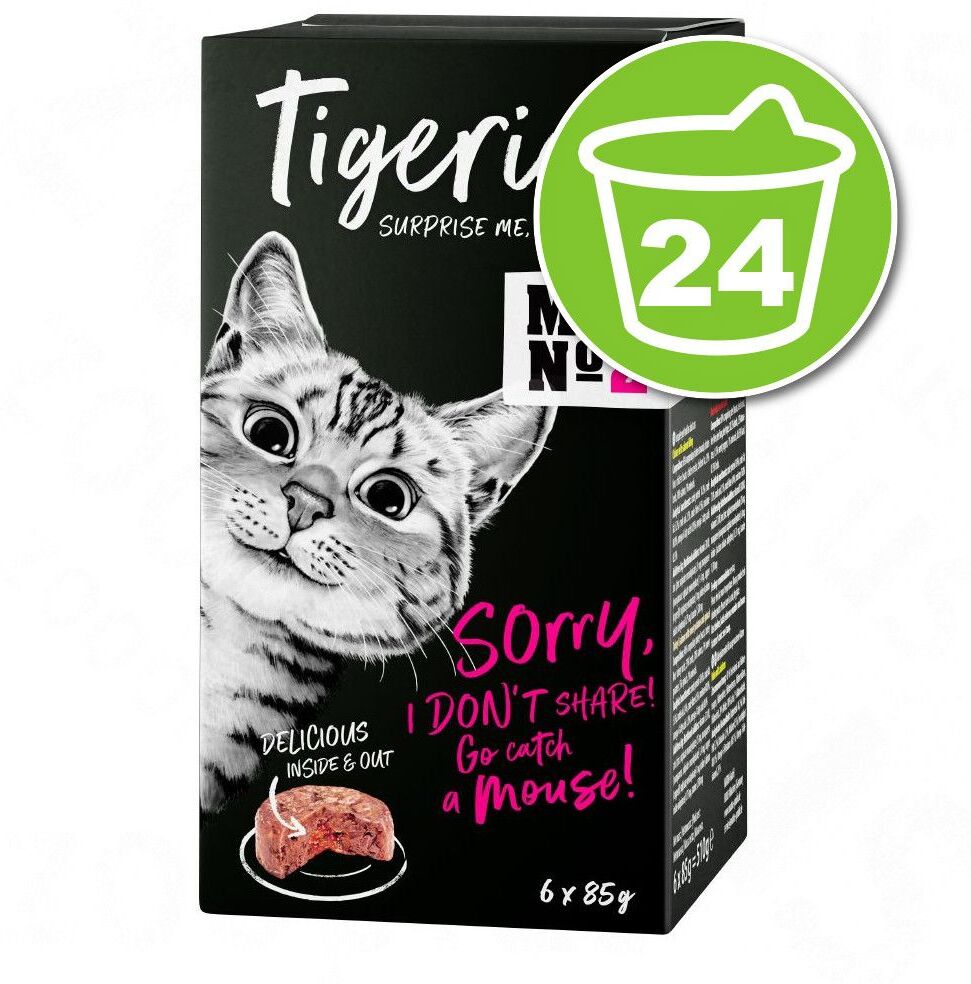 Tigeria Lot Tigeria 24 x 85 g pour chat - dinde, compote de pommes et de poires