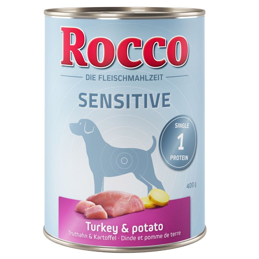 Rocco 24x400g Rocco Sensible gibier, pâtes - Pâtée pour chien