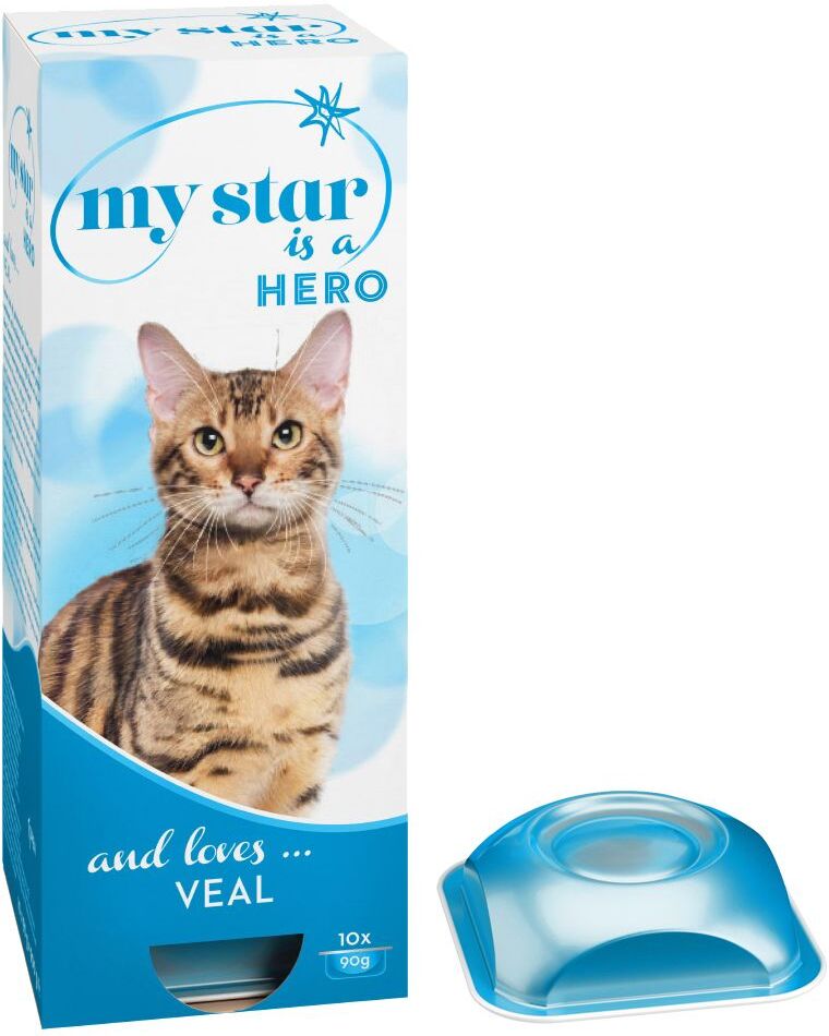 My Star 10x90g is a Hero, veau My Star - Pâtées pour Chat