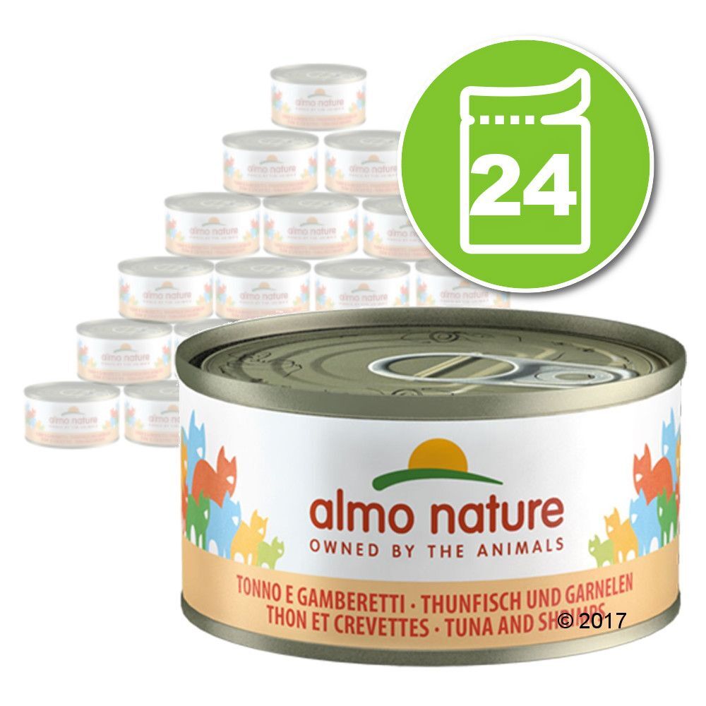 Almo Nature Legend Lot Almo Nature 24 x 70 g pour chat - thon, palourdes