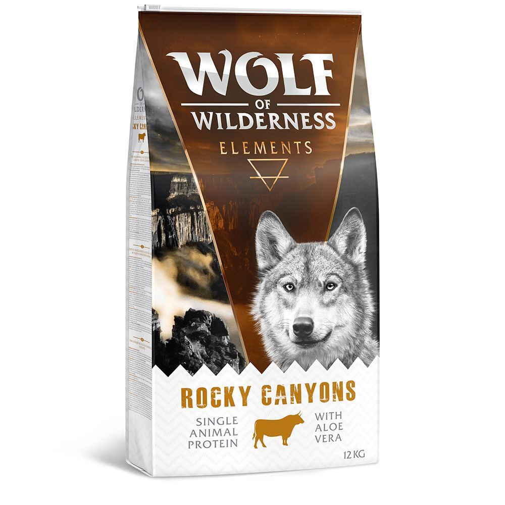 Wolf of Wilderness 5kg "Rocky Canyons", bœuf Wolf of Wilderness - Croquettes pour chien