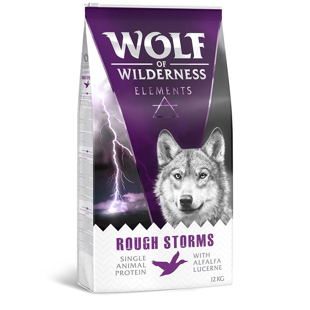 Wolf of Wilderness Elements Rough Storms, canard pour chien - 2 x 12 kg