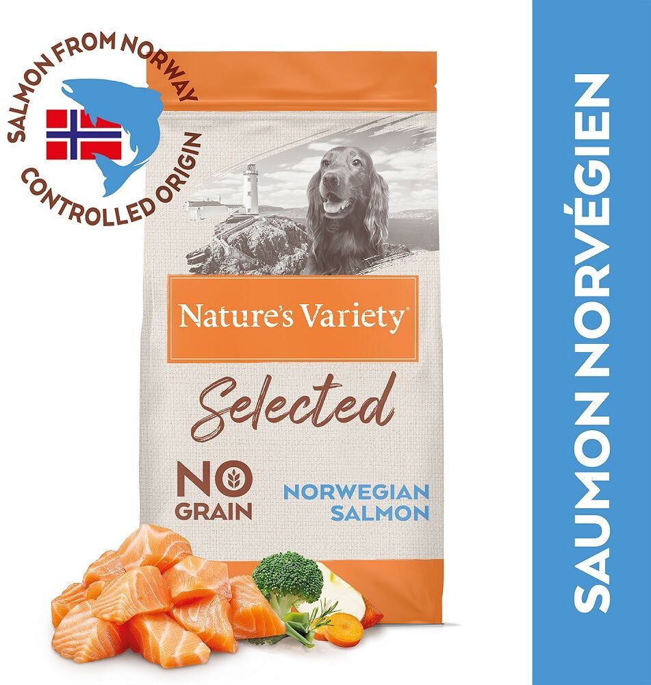 Nature’s Variety Nature's Variety Selected Medium Adult saumon de Norvège pour chien -...