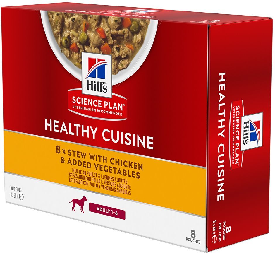 Hill's Science Plan 8x80g Adult Healthy Cuisine poulet Hill's Science Plan - Pâtée pour...