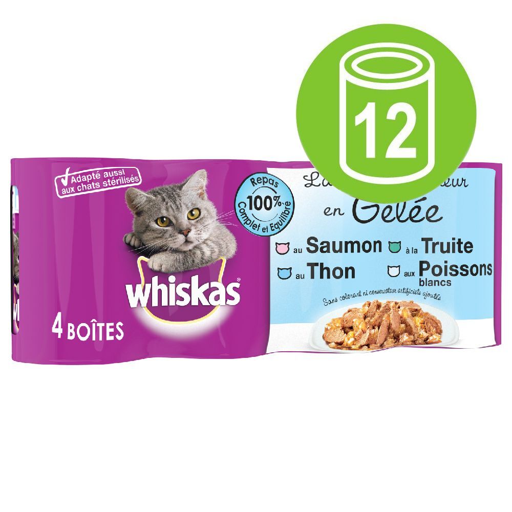 Whiskas La Carte 12 x 390 / 400 g pour chat - La Carte du Boucher en...