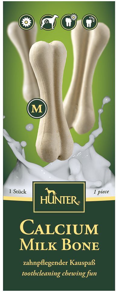 Hunter 6x24 g Calcium Milk Bone S Os bucco-dentaires Hunter Friandise pour...