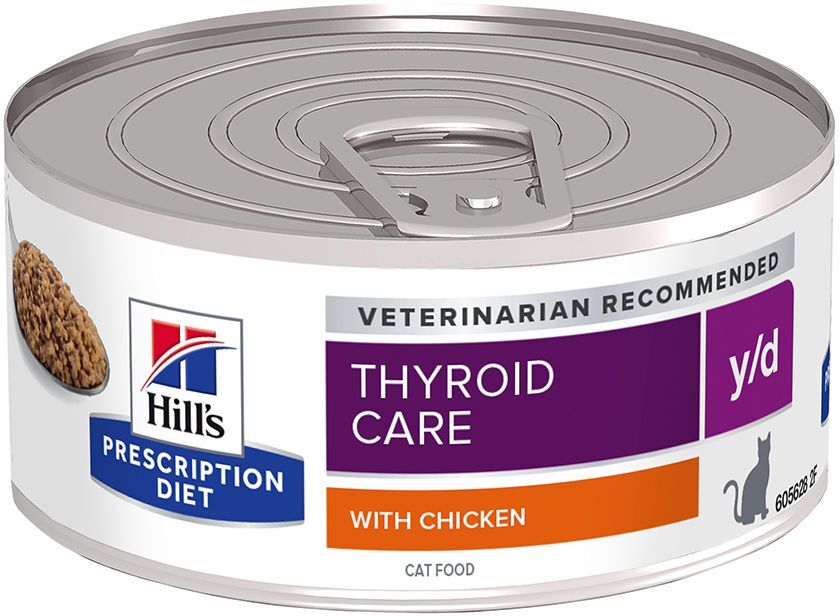 Hill's Prescription Diet 12x156g y/d Thyroid Care Hill's Prescription Diet - Pâtées pour Chat