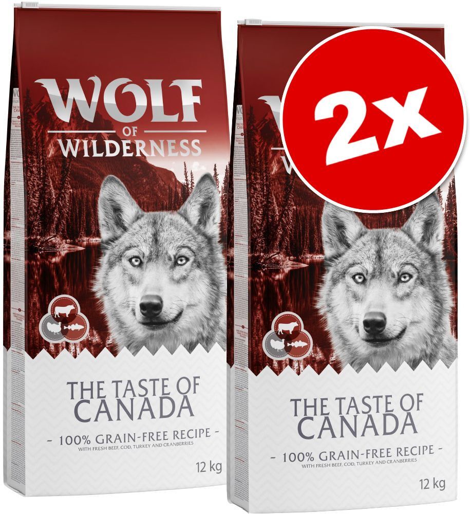 Wolf of Wilderness Lot Wolf of Wilderness The Taste Of 2 x 12 kg pour chien - The Savanna