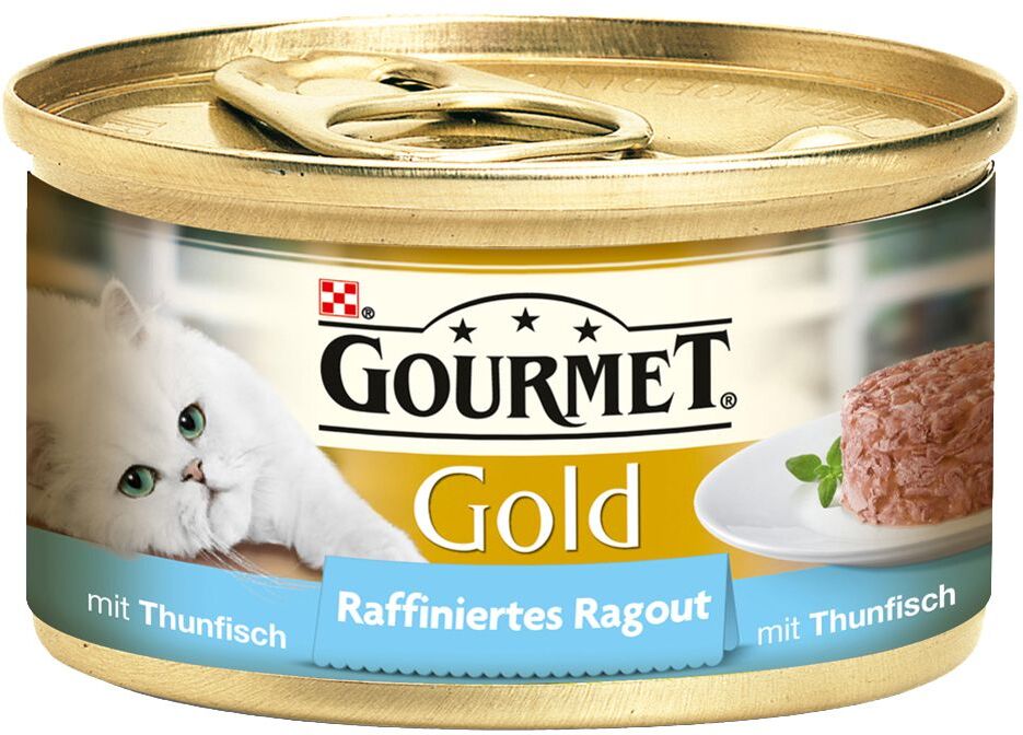 Gourmet 24x85g Gourmet Gold Recettes raffinées Duo saumon, colin - Pâtée pour...