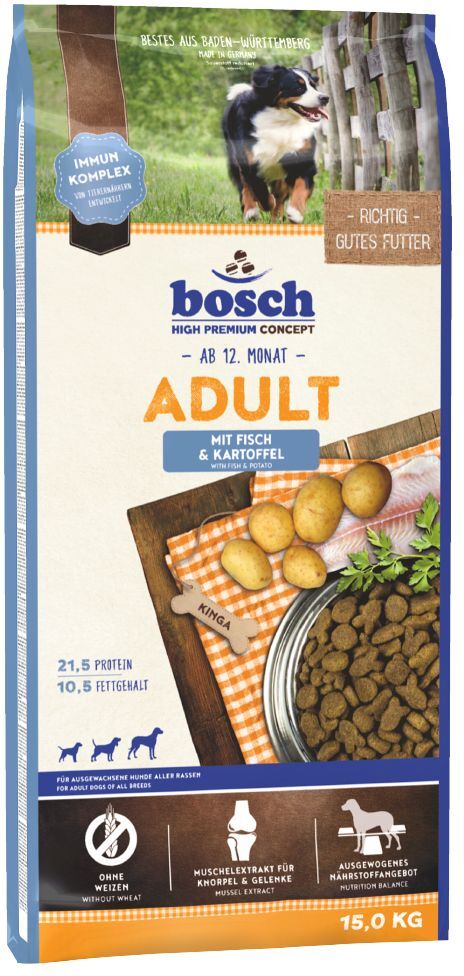 Bosch High Premium concept bosch Adult poisson, pommes de terre pour chien - 15 kg