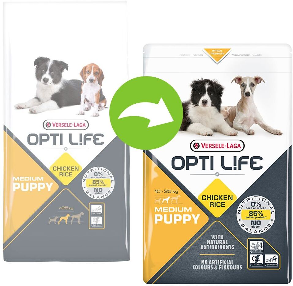 Opti Life Puppy Medium pour chiot - 12,5 kg