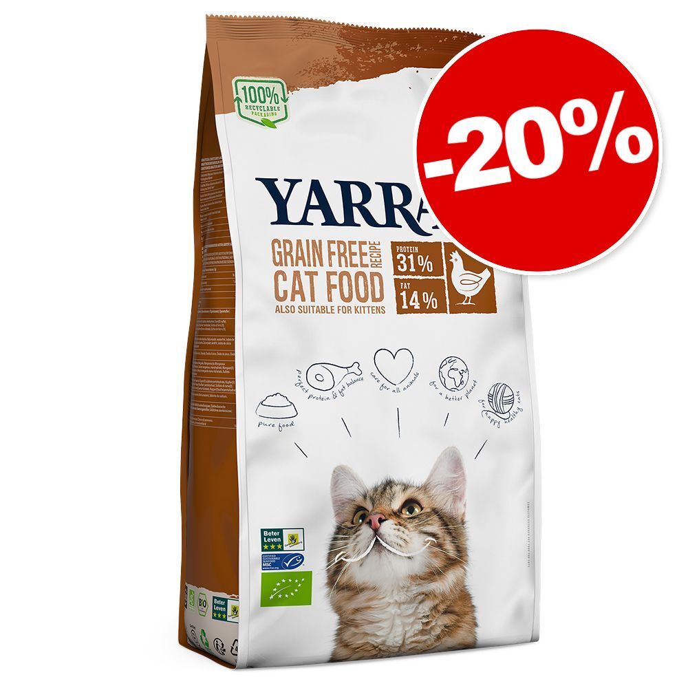 Yarrah Croquettes Yarrah bio 10 kg pour chat : 20 % de remise ! - poulet...
