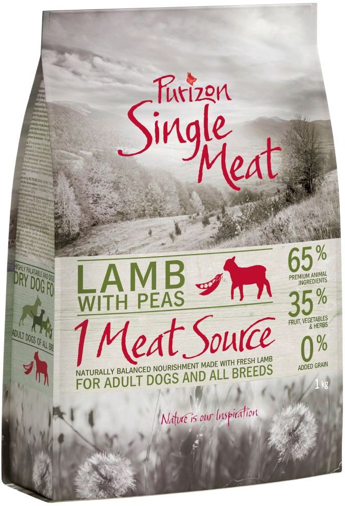 Purizon Single Meat Adult agneau, petits pois - sans céréales pour...