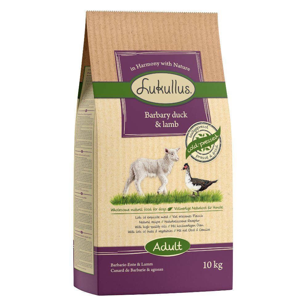 Lukullus Canard de Barbarie, agneau pour chien - 2 x 10 kg