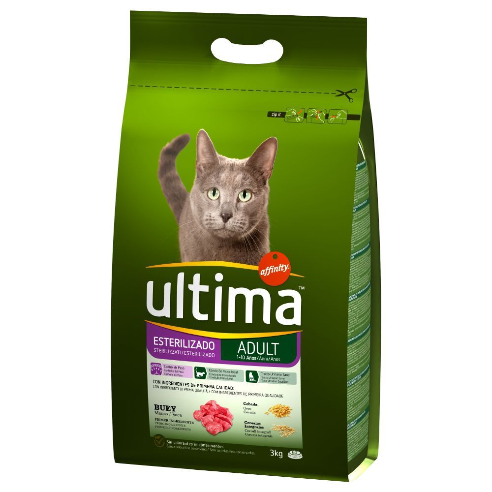 Affinity Ultima Ultima Stérilisé, bœuf pour chat - 3 kg