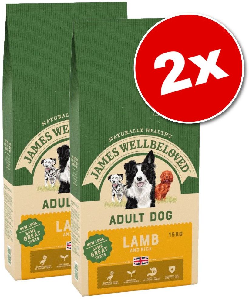 James Wellbeloved Lot James Wellbeloved pour chien - Junior dinde, riz (2 x 15 kg)