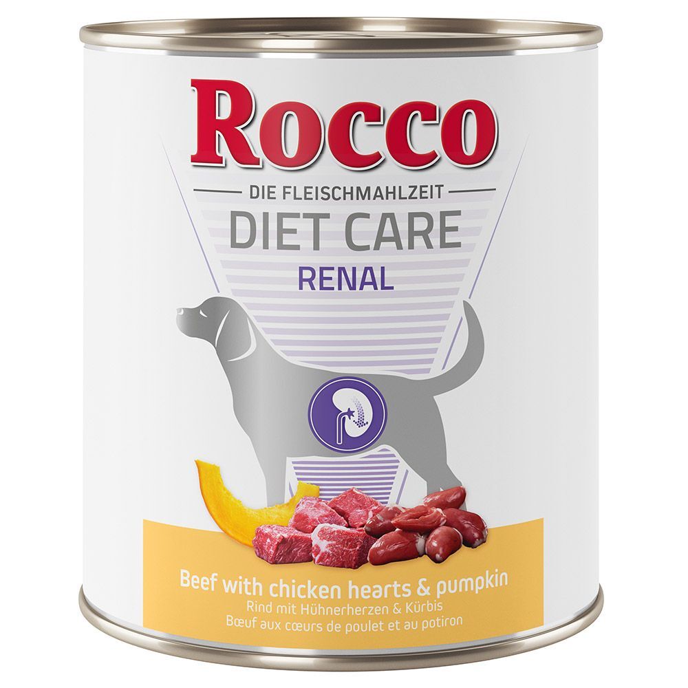 Rocco Diet Care Renal bœuf, cœurs de poulet, potiron pour chien 6 x...