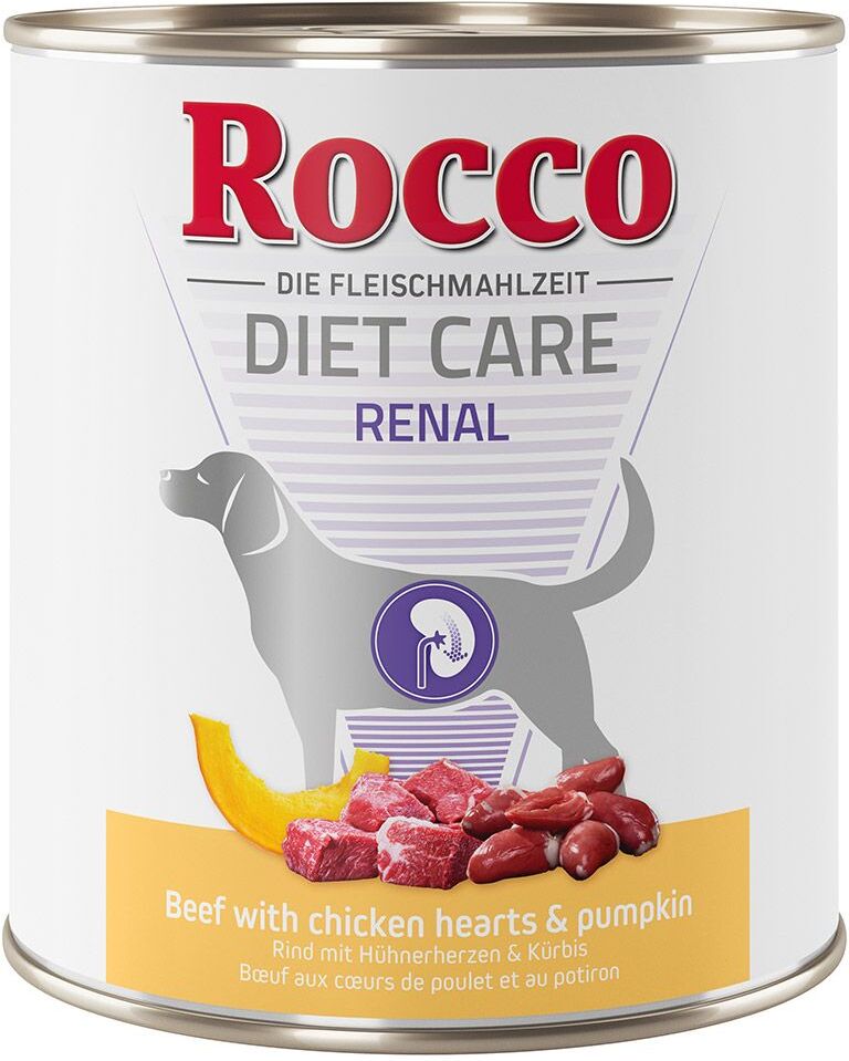 Rocco Diet Care Renal bœuf, cœurs de poulet, potiron pour chien 6 x...