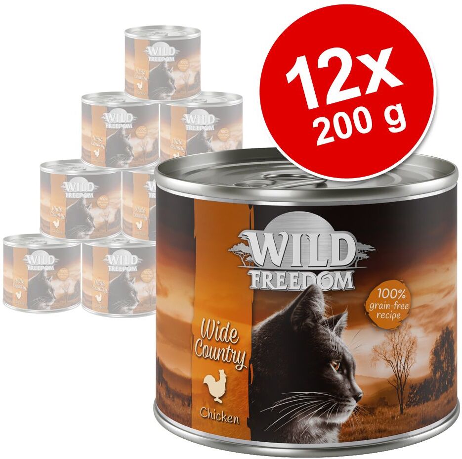 Wild Freedom Lot Wild Freedom Adult 12 x 200 g pour chat - Deep Forest - gibier,...