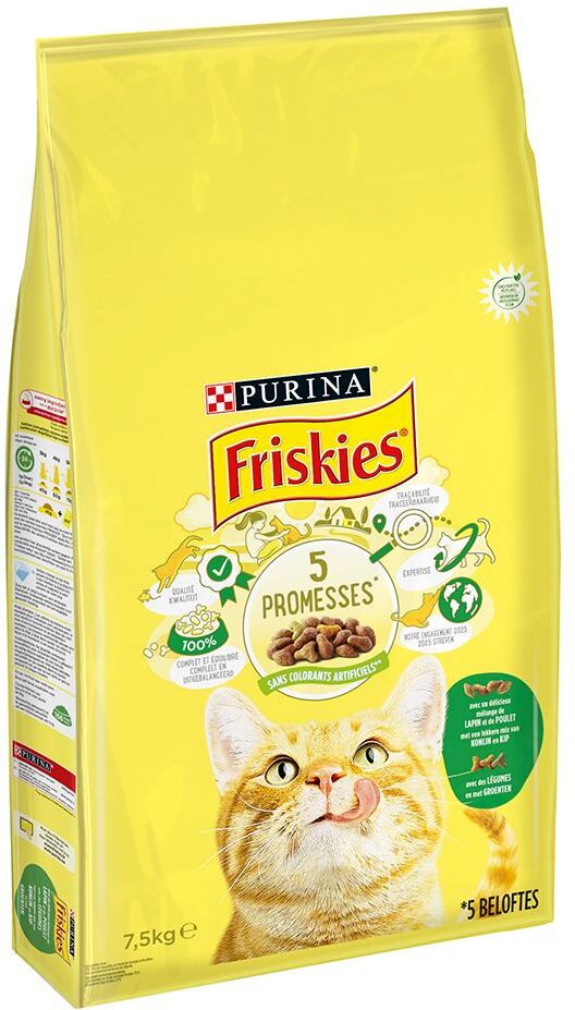 Friskies, lapin, poulet & légumes - 7,5 kg