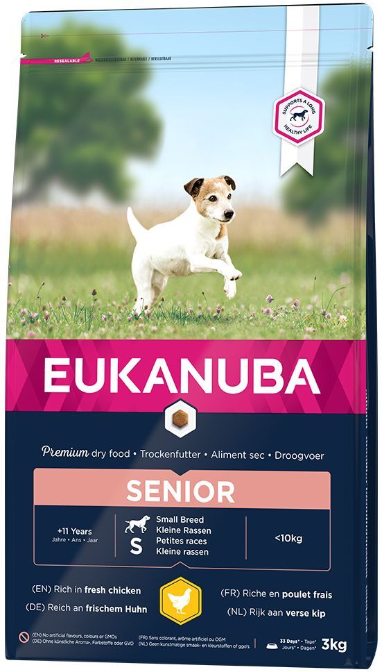 Eukanuba Caring Senior Small Breed, poulet - 3 kg