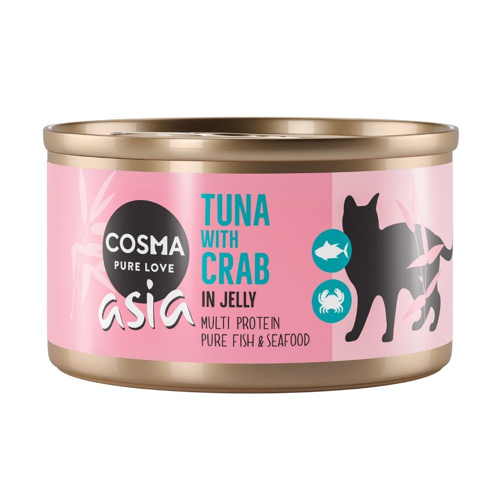 Cosma Lot Cosma Thai/Asia en gelée 12 x 85 g - poulet, thon