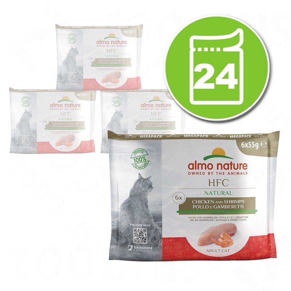 Almo Nature Classic Lot Almo Nature HFC Natural 24 x 55 g pour chat - poulet