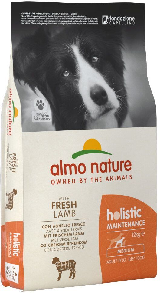 Almo Nature Holistic Adult Medium agneau, riz pour chien - 12 kg