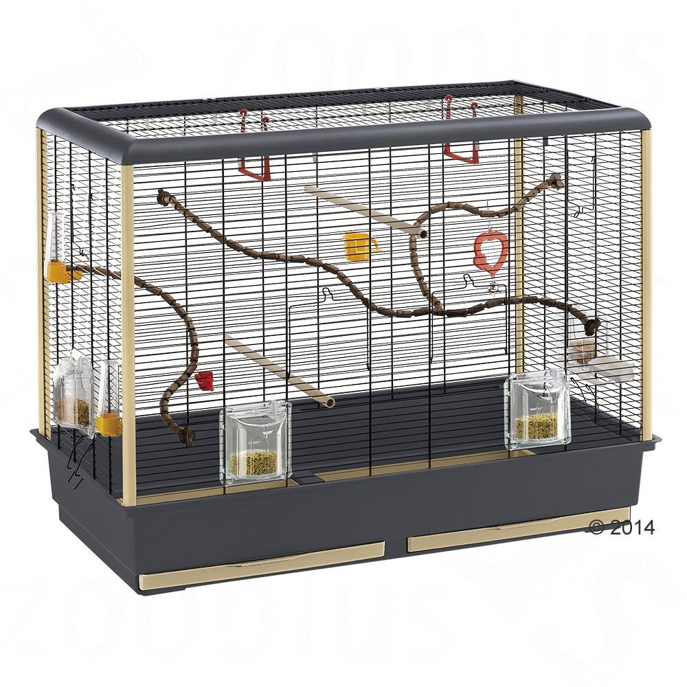 ferplast Cage pour perruche Piano 6 - L 87 x l 46,5 x H 70 cm