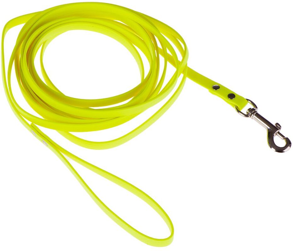 Heim Longe pour chien Heim en BioThane®, jaune fluo - L 500 x l 1,3 cm