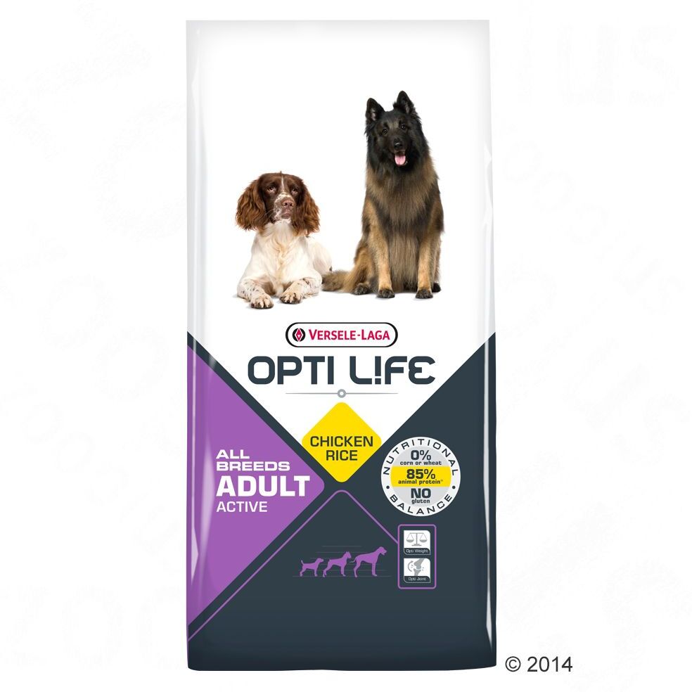 Opti Life Adult Active pour chien - 2 x 12,5 kg