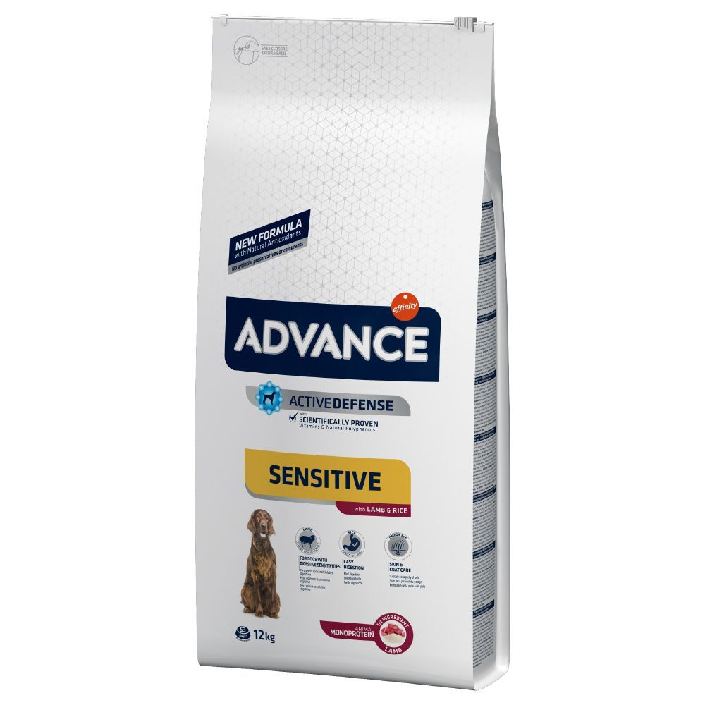 Affinity Advance 12kg Sensitive Adult agneau, riz Advance - Croquettes pour Chien