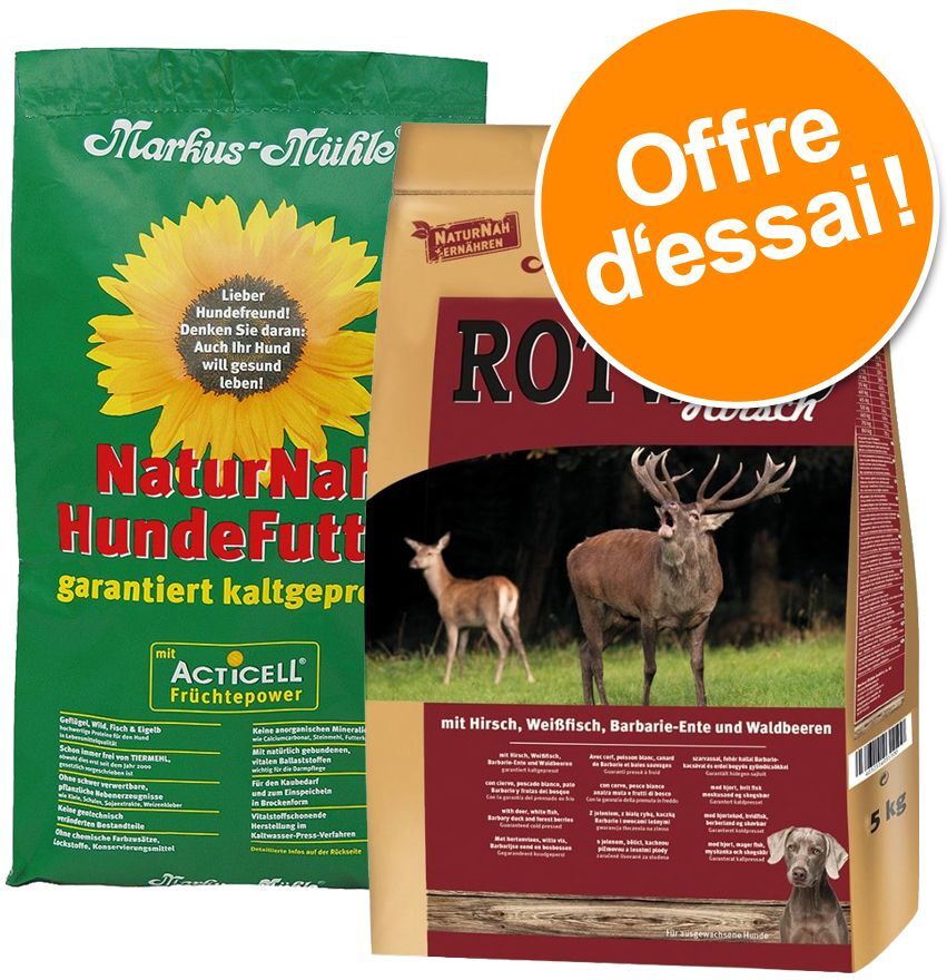 Markus Mühle Offre découverte Markus-Mühle 2 saveurs - NaturNah & Rotwild cerf