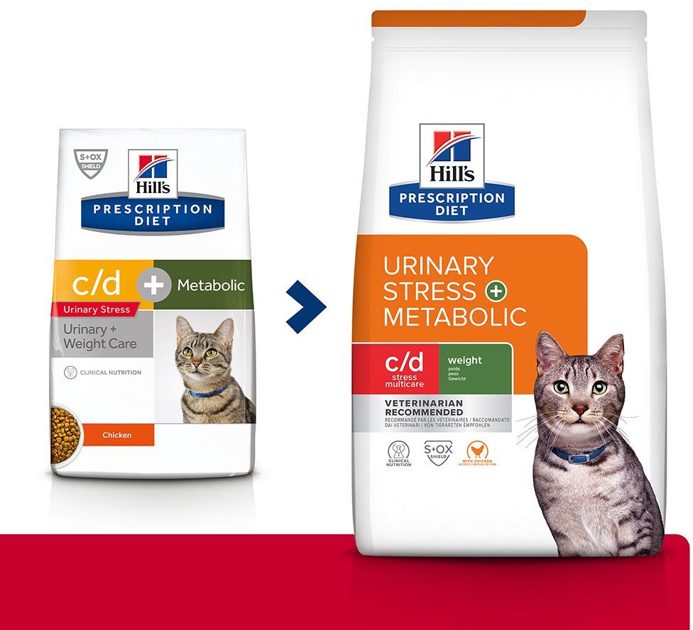 Hill's Prescription Diet c/d Urinary Stress + Metabolic pour chat -...