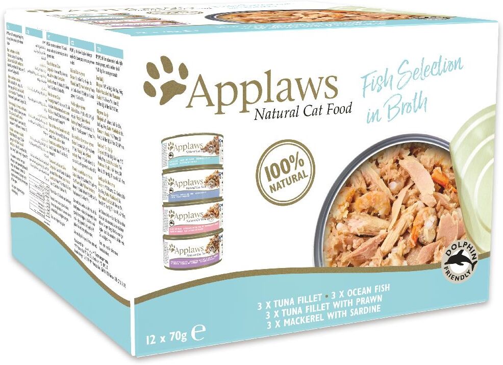 Applaws Adult 12 x 70 g - sélection en gelée