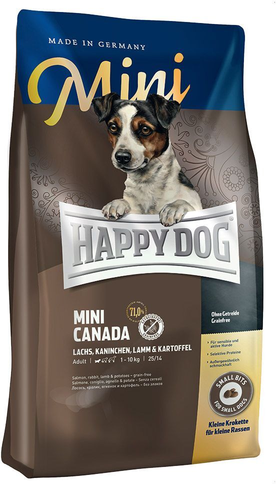 Happy Dog Supreme Sensible 2x4kg Mini Canada Happy Dog Supreme Sensible - Croquettes pour chien