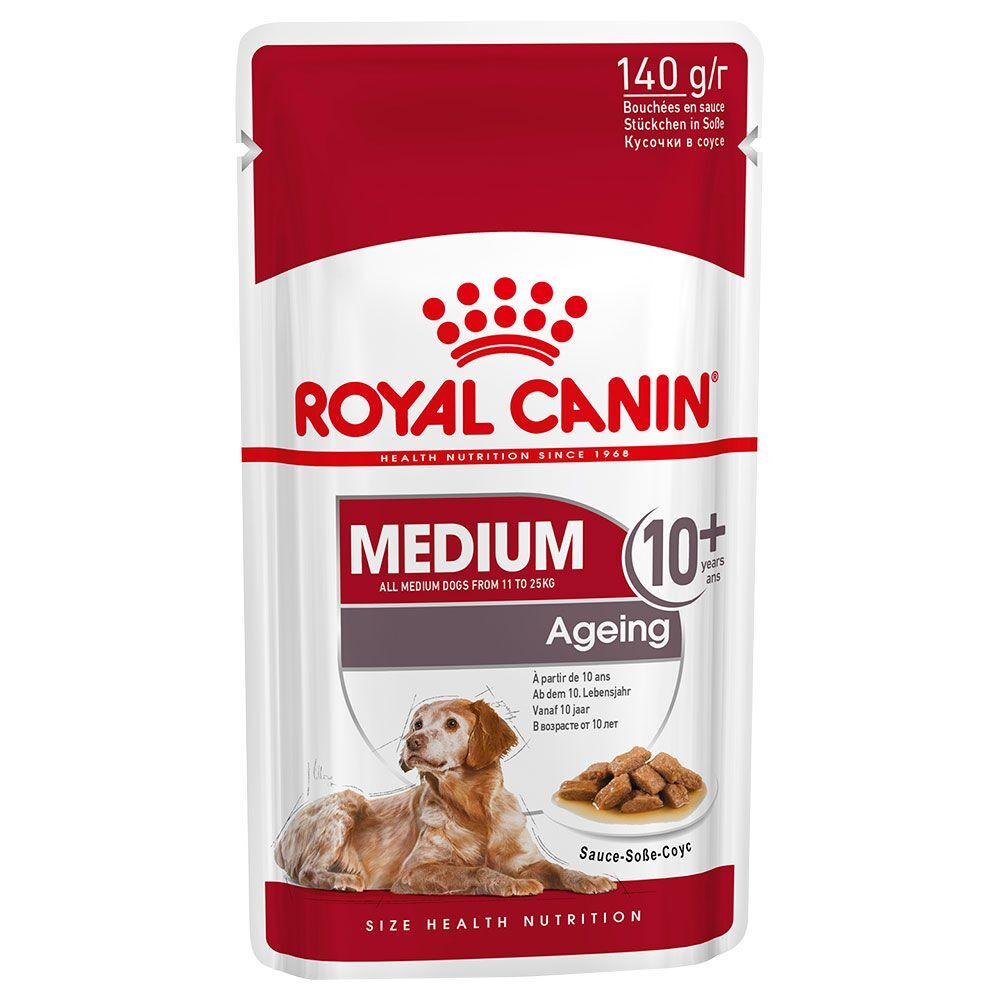 Royal Canin Size 10x140g Royal Canin Medium Ageing - Pâtées pour Chien