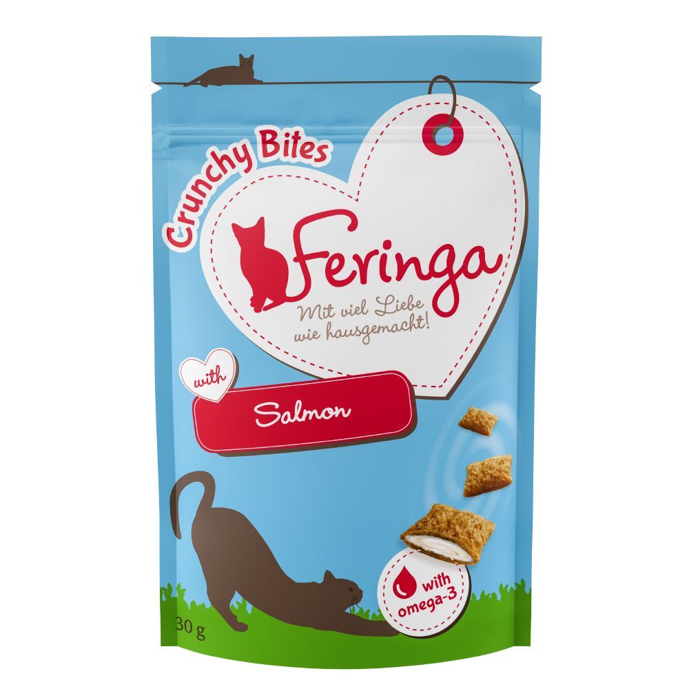 Feringa 30g Crunchy Bites, saumon Feringa - Friandises pour chat