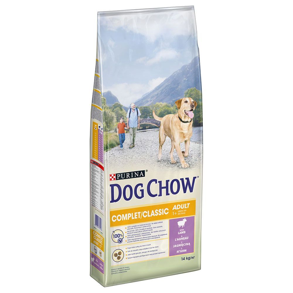 Dog Chow PURINA Dog Chow Complet/Classic, agneau pour chien - 14 kg