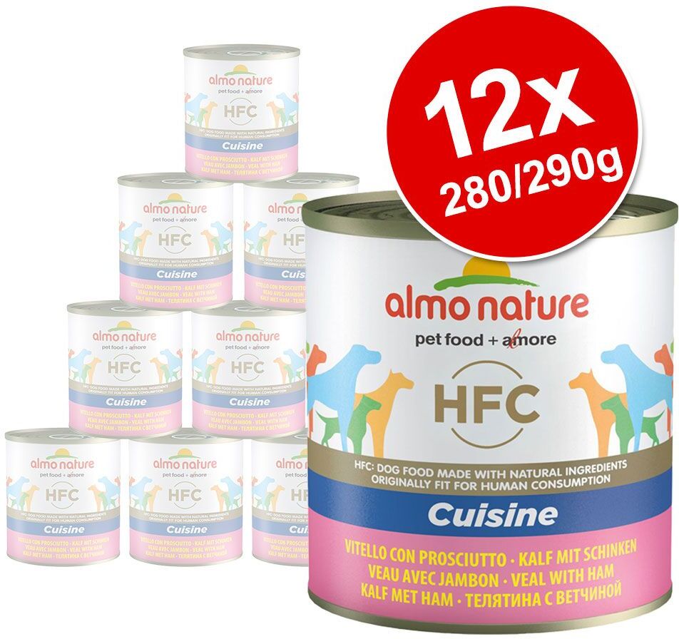 Almo Nature Classic Lot Almo Nature HFC 12 x 280 g / 290 g pour chien - thon skipjack,...