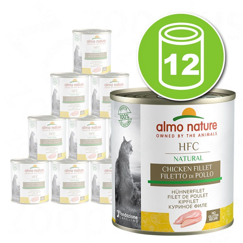 Almo Nature Classic Lot Almo Nature HFC Natural HFC 12 x 280 g pour chat - poulet, crevettes