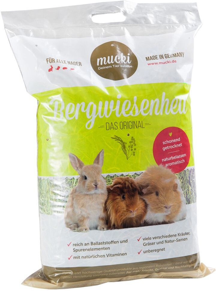 Mucki 1,6 kg Foin Mucki riche en nutriments, pour rongeurs