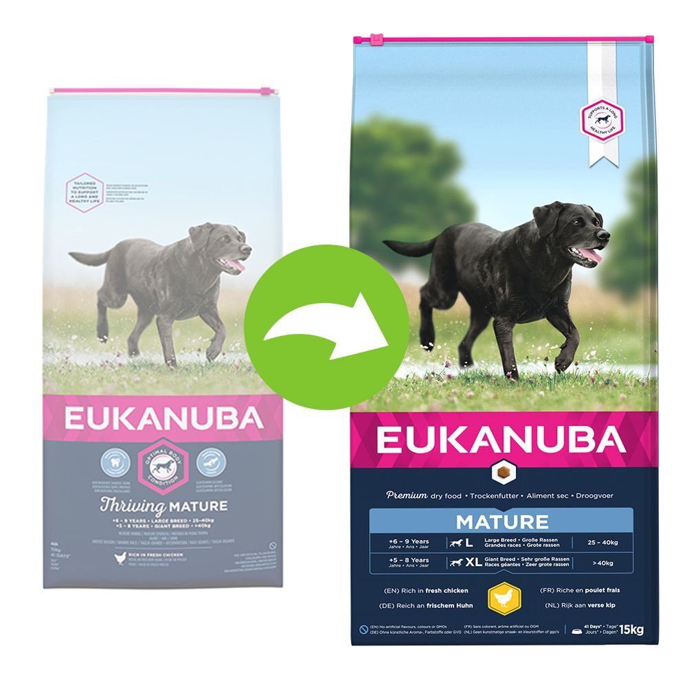 Eukanuba Thriving Mature Large Breed poulet pour chien - 15 kg
