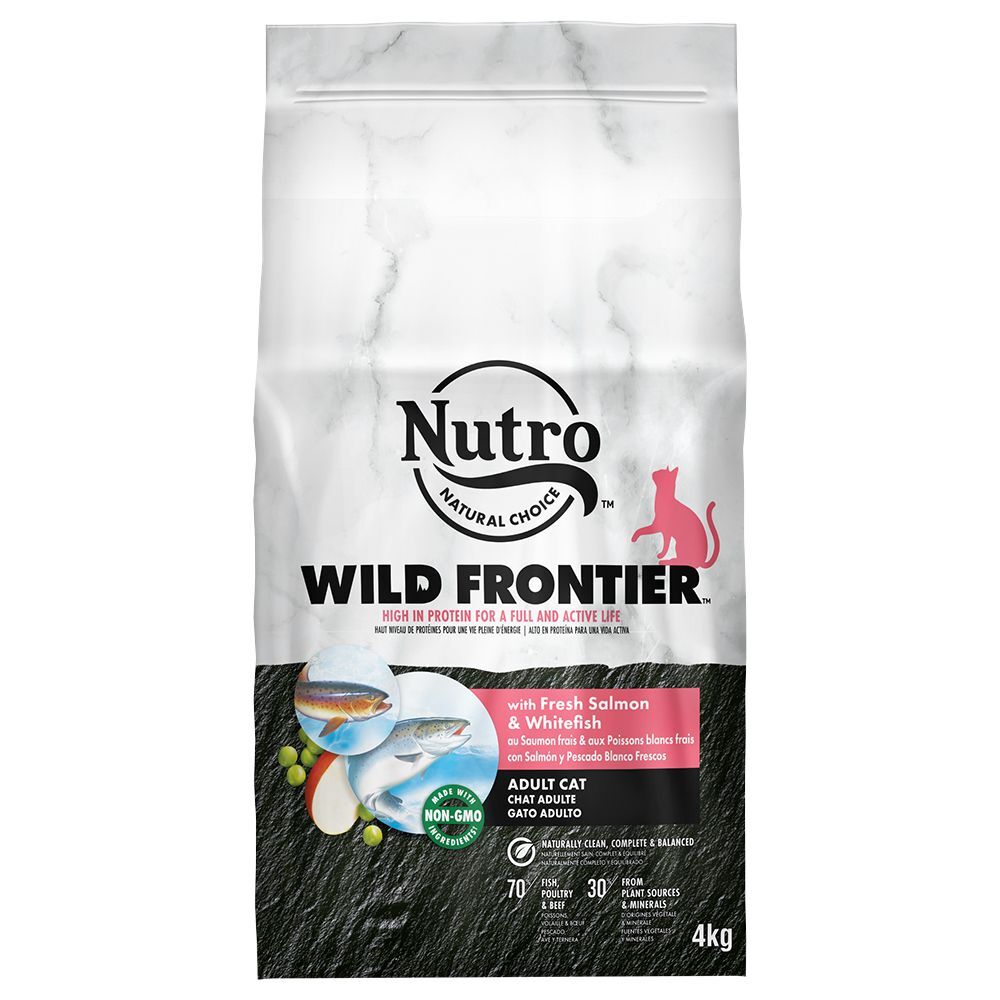 Nutro Wild Frontier Adult saumon, poissons blancs pour chat - 3 x 4 kg