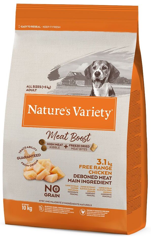 Nature’s Variety Nature's Variety Selected Meat Boost poulet élevé à l'air libre - 10 kg