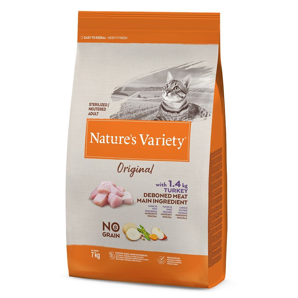Nature’s Variety Nature's Variety Original No Grain Sterilised dinde - 7 kg