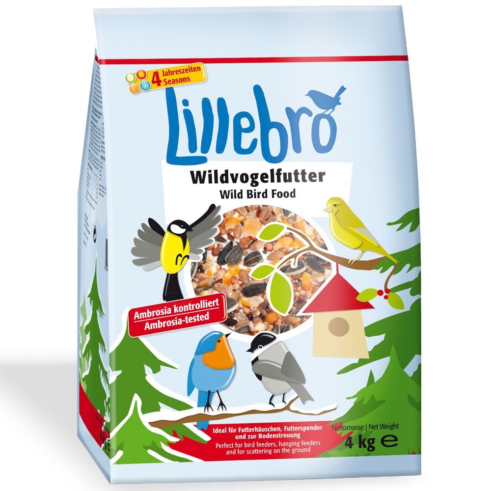 Lillebro 3x4kg oiseaux sauvages Lillebro - Aliments pour Oiseaux